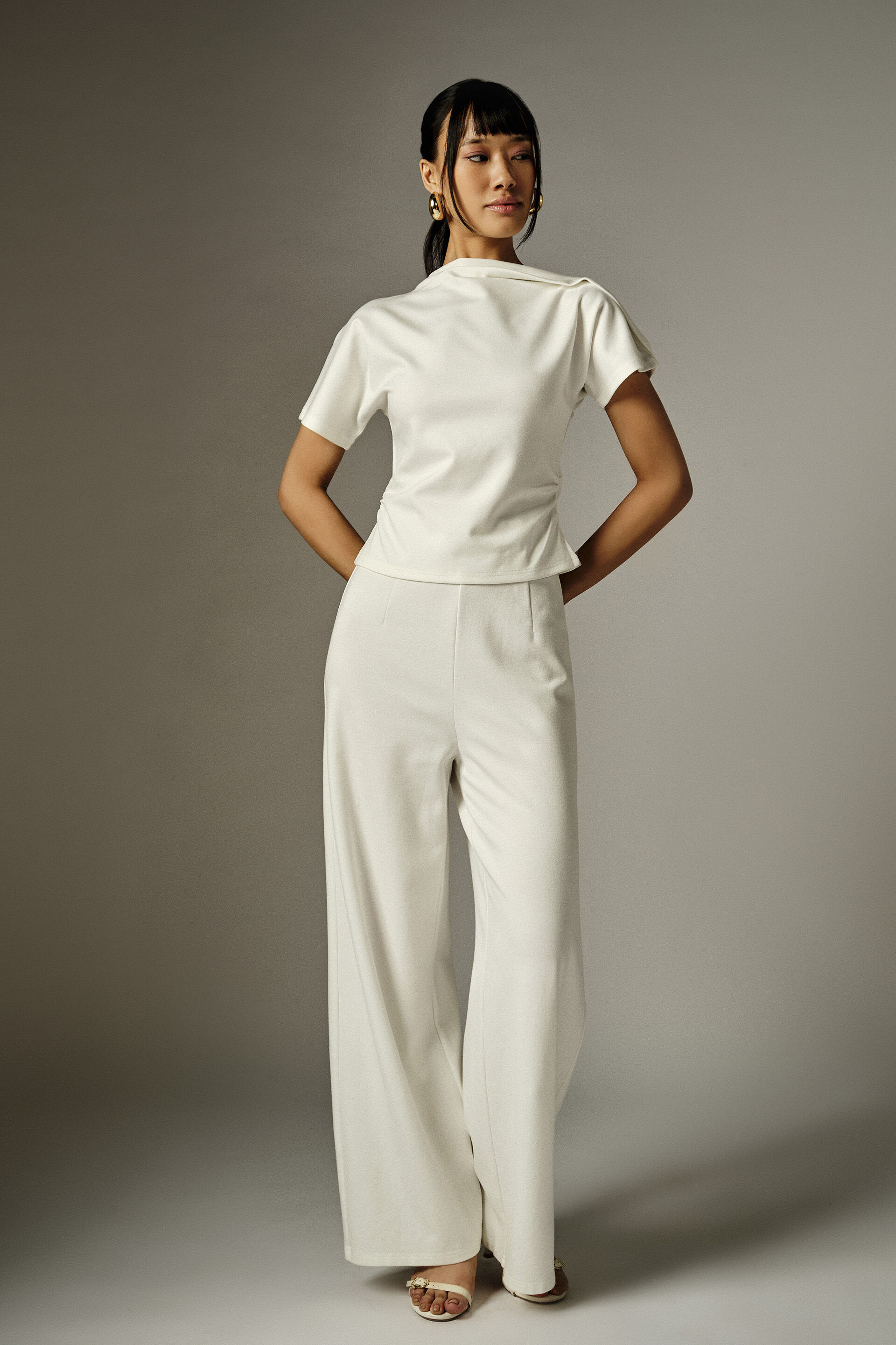 Kayla Off-White Top, White, image 4